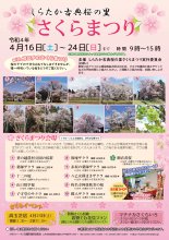 しらたか古典桜の里　さくらまつり2022：画像