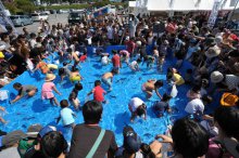 【第39回白鷹鮎まつりイベント紹介】ちびっこ魚のつかみどり：画像